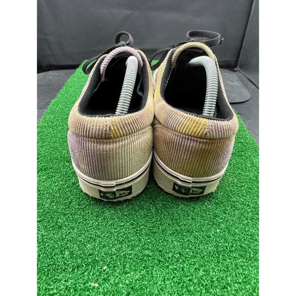 Vans Old Skool Skate Shoes Mens Size 11 Yellow Purple Tie Dye Corduroy 721356 - Picture 3 of 10